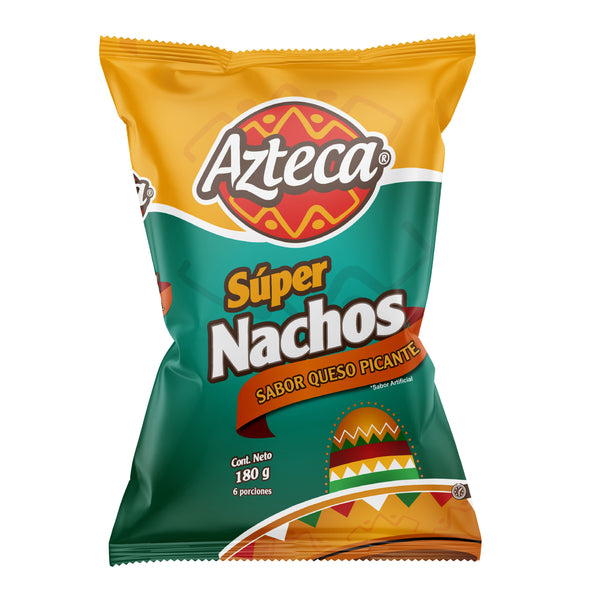 NACHOS AZTECA 180G SABOR A QUESO PICANTE